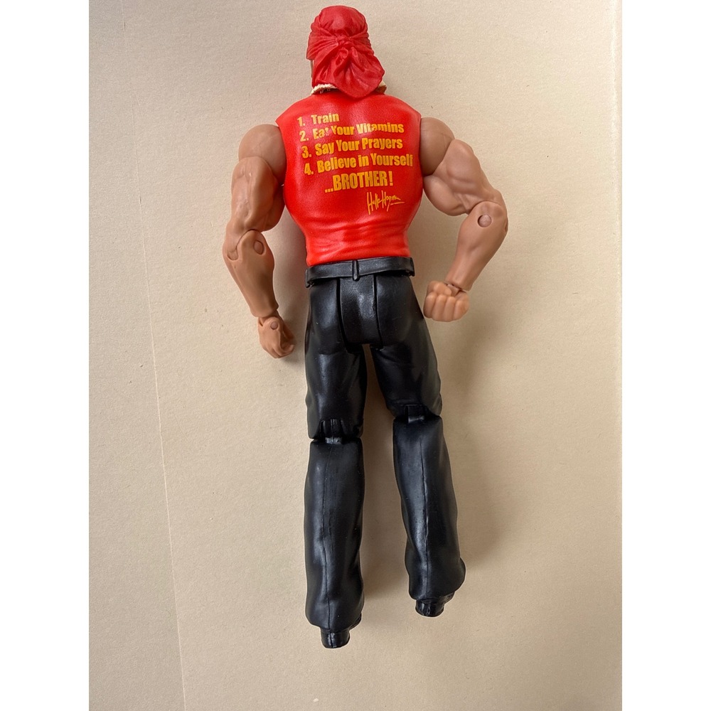 Hulk Hogan Action Figure Hulk's Rules Red Shirt Black Pants 7‎ Inch WWE WWF WCW - Picture 4 of 6